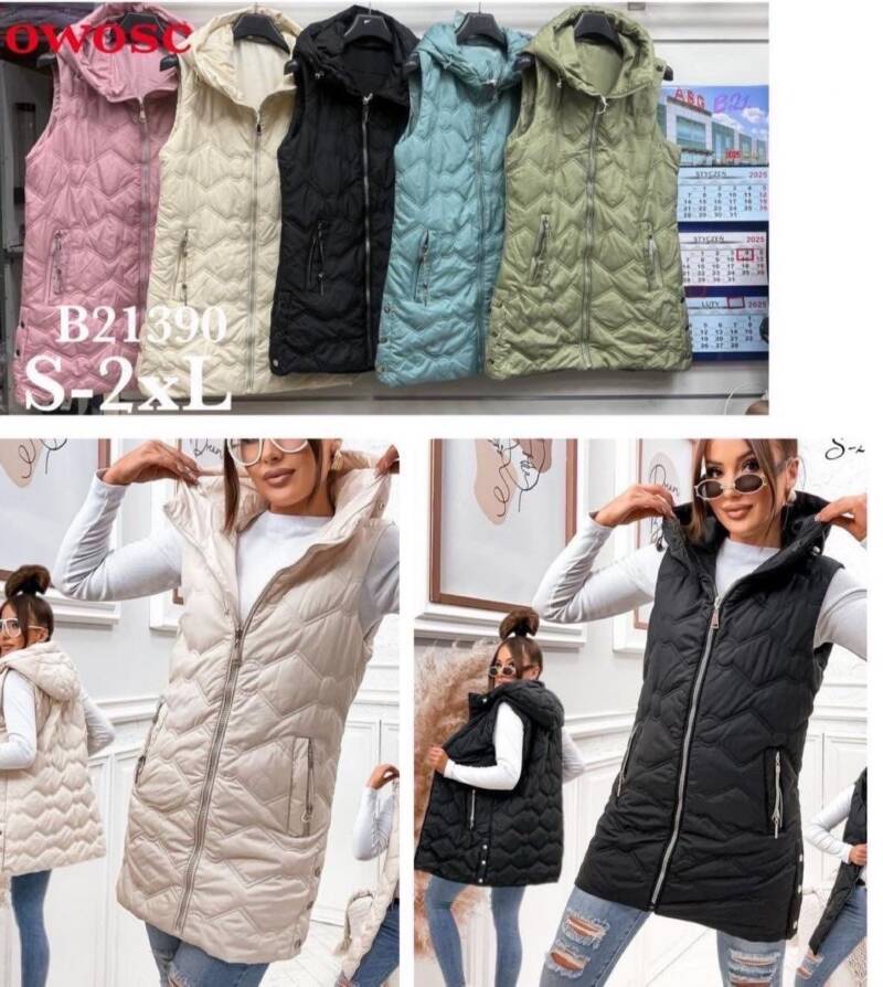 Kamizelka damskie Roz S-2XL, 1 Kolor Paczka 4 szt